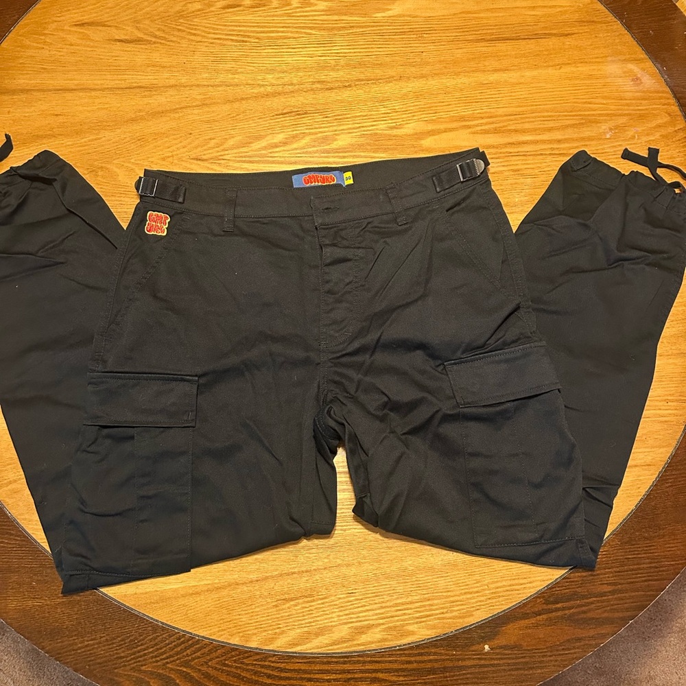 Empyre Loose Fit Black Cargo Skate Pants